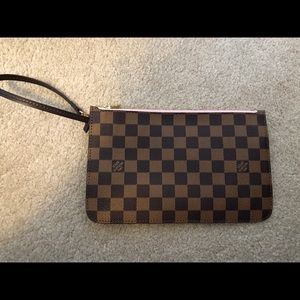 Monogram Pochette clutch pouch. Ebene. New.